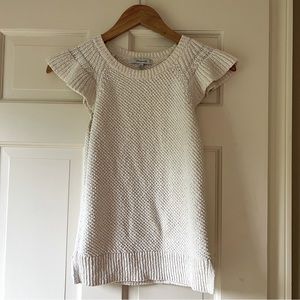 Madewell Ruffle Sleeve Knit Top
